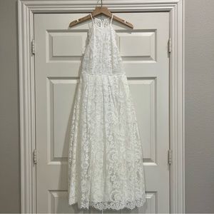ASOS EDITION Valerie lace halter neck midi wedding dress